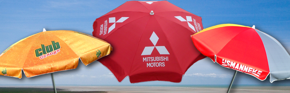 Des parasols, entièrement personnalisable.