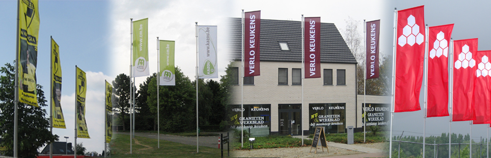 Mast met hijsbare galg